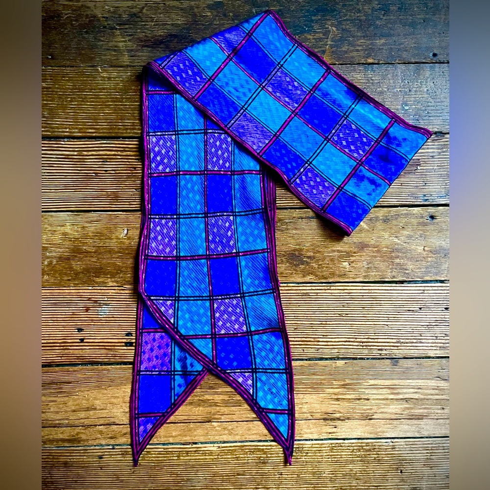 Vintage 100% Silk Scarf from 80s
